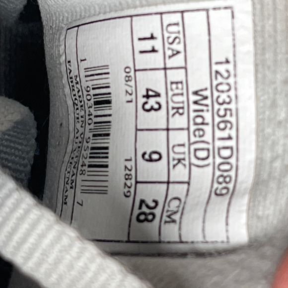 Brooks Ghost 14 Womens Running Shoes Size 11 Wide D Grey White 1203561D089 - Picture 12 of 16